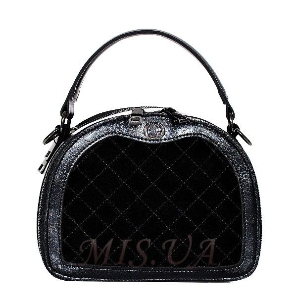 Женская замшевая сумка MIC 0705 черная