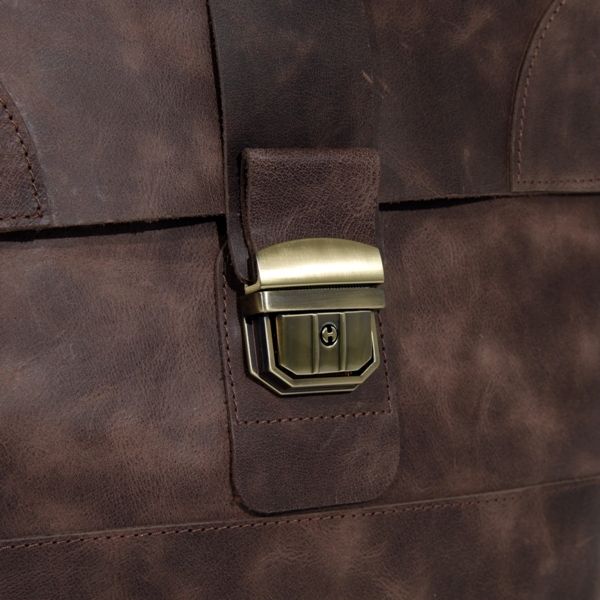 Мужской кожаный рюкзак 4569 коричневый