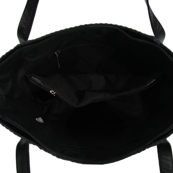 Жіноча шкіряна сумка МІС 2648 чорна