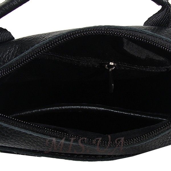 Мужская кожаная сумка Vesson 4601 черная