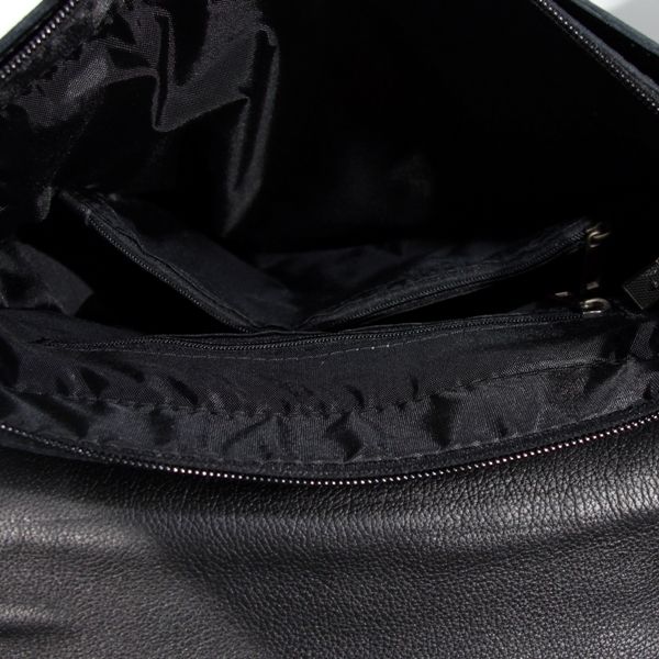 Мужской кожаный рюкзак 4529 черный