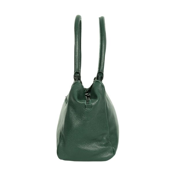 Женская кожаная сумка МІС 2678 зеленая