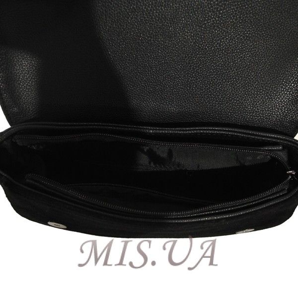 Женская замшевая сумка 0683 черная