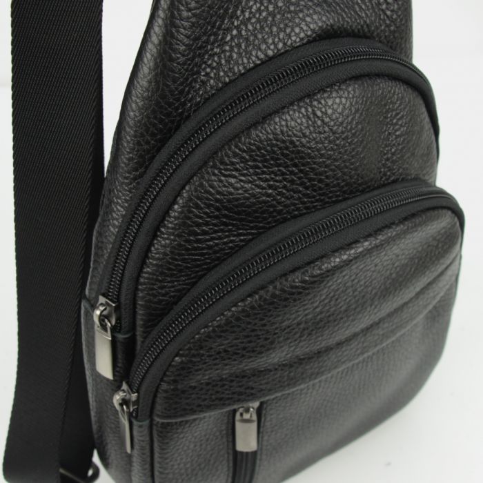 Мужская сумка-слинг Vesson 4716 черная
