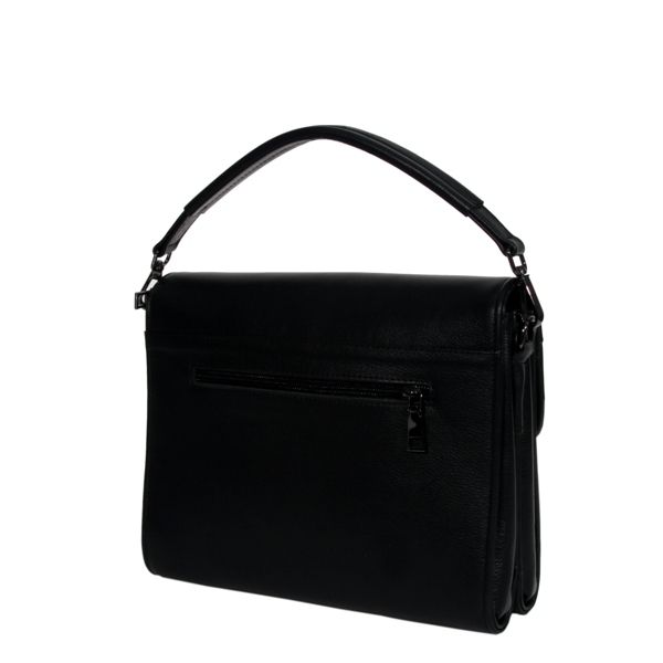 Мужская кожаная сумка-портфель Vesson 4206 черная