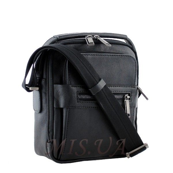 Мужская кожаная сумка Vesson 4550 черная