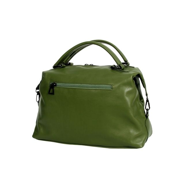 Жіноча шкіряна сумка МІС 2608 зелена