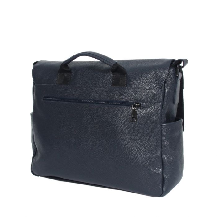 Чоловіча шкіряна сумка-портфель Vesson 4625 синя