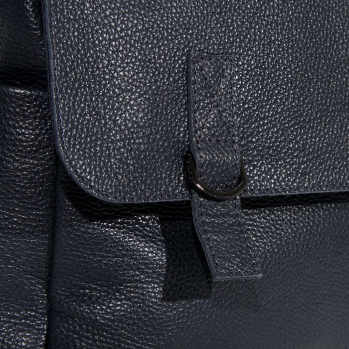 Чоловіча шкіряна сумка-портфель Vesson 4625 синя