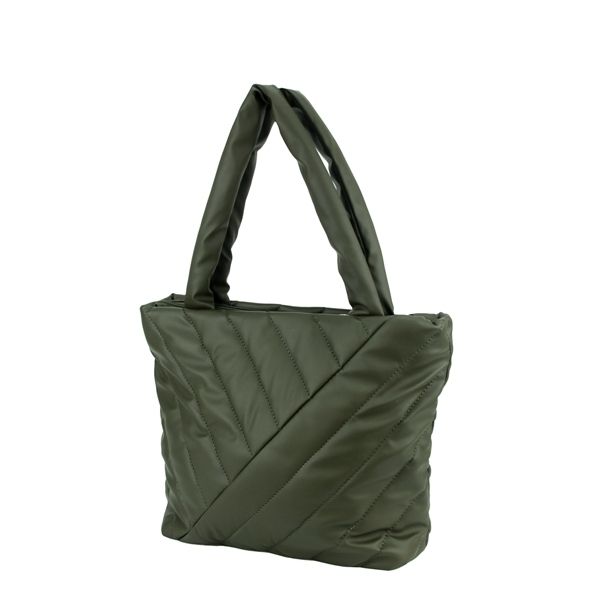 Женская дутая сумка МІС 36104 зеленая