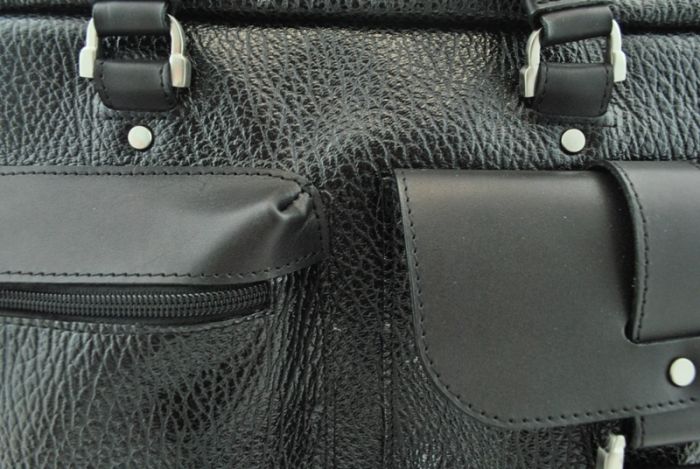 Мужской кожаный портфель 4295 черный