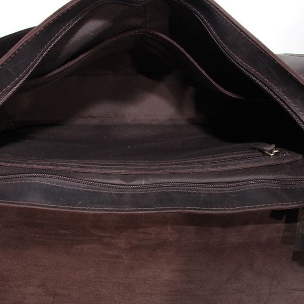 Мужской кожаный портфель-папка 4701 коричневый