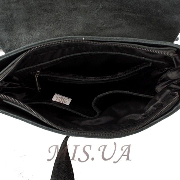 Чоловіча сумка з натуральної шкіри Vesson 4524 чорна